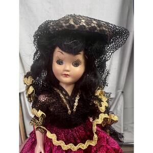 marcie doll vintage flamenco sleepy eyes lace dress 8in